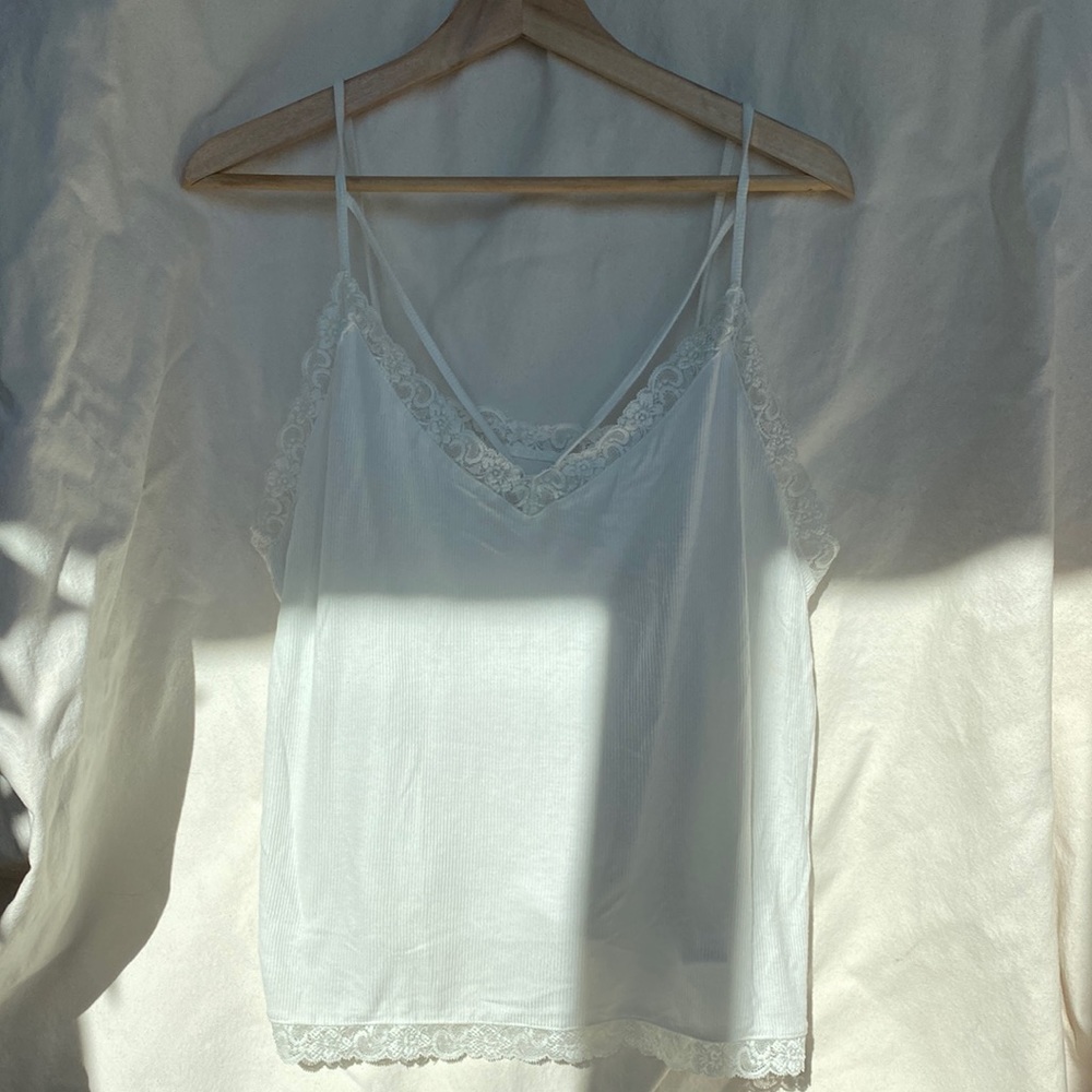 American Eagle Soft & Sexy ribbed lace summer tank